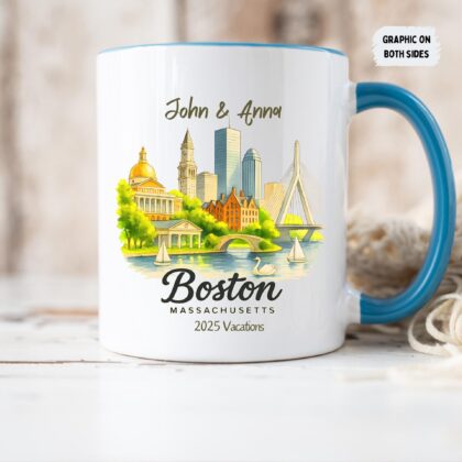 Alternative view of Personalized Boston Ceramic Mug