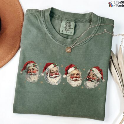 Retro Santa Shirt, Santa Merry Christmas Shirt, Retro Santa Claus Shirt, Xmas Gift