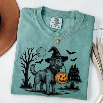 Dog Halloween Shirt: Western Spooky Tee