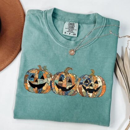 Alternative view of Halloween Pumpkin Shirt, Cute Pumpkin Shirt, Pumpkin Smile Shirt, Fall Pumpkin Shirt