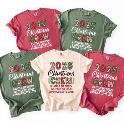 2025 Christmas Crew Shirt, Christmas Family Shirt, Family Holiday Gifts, Funny Xmas Tee