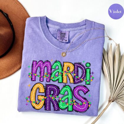 Mardi Gras Shirt, Mardi Gras Celebration Shirt, Mardi Gras Carnival Shirt, Women Mardi Gras Costume Festival Shirt