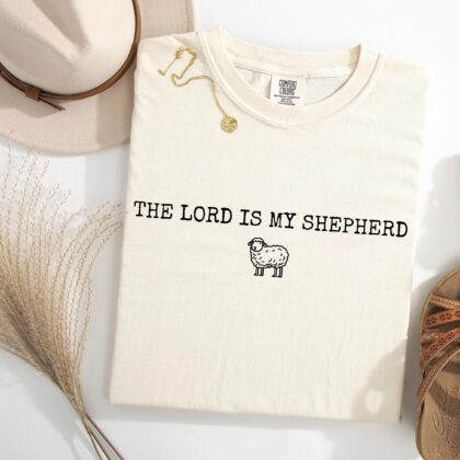 Alternative view of The Lord Is My Shepherd Shirt, Bible Verse Shirt, Christian Faith Shirt, Gift for Christian