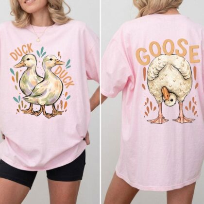Alternative view of Cute Duck Tshirt, Farm Animal Shirt, Duck Duck Goose Shirt, Trendy Animal Shirt