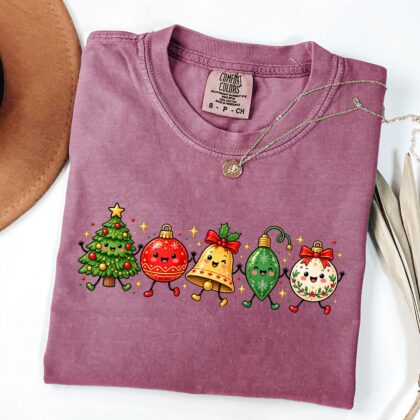 Alternative view of Christmas Tree Shirt, Xmas Tee, Cute Christmas T-Shirt, Cute Holiday Gift